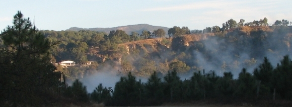 The steaming Rio Caliente